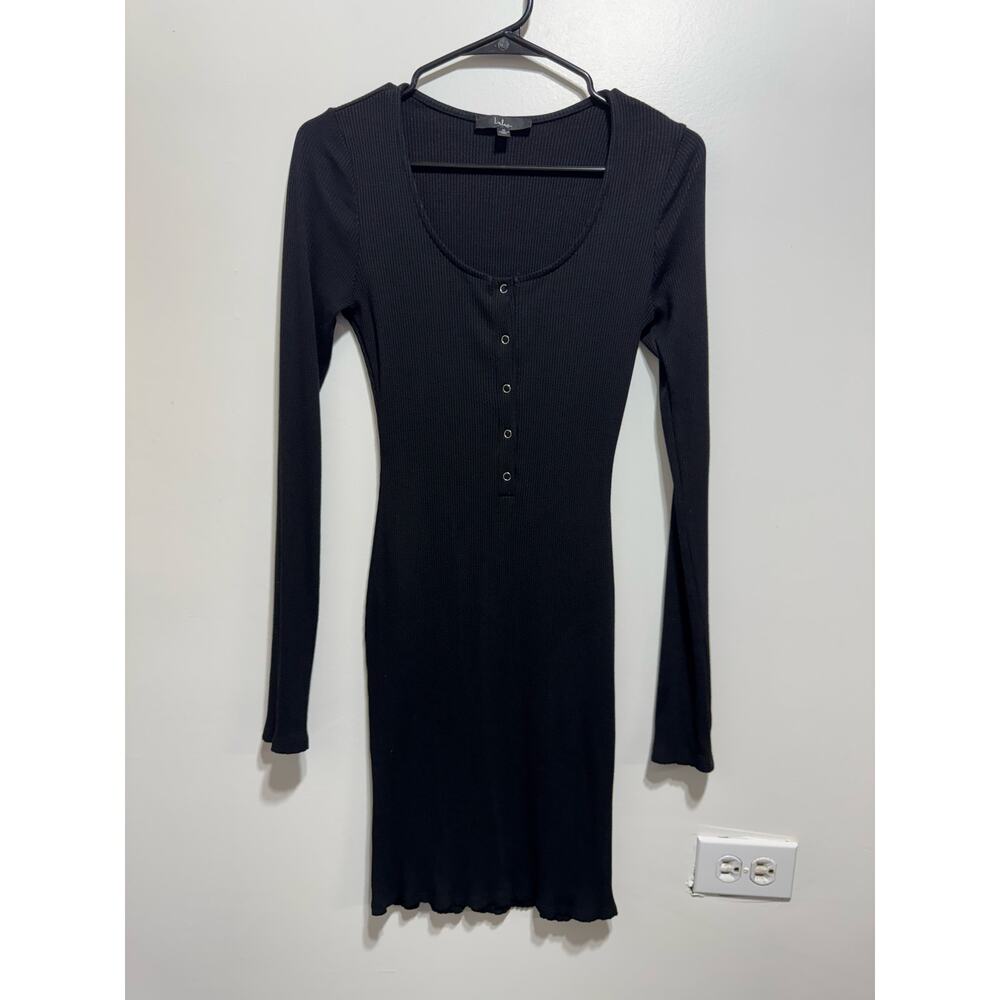 Lulus Go Beyond Basic Black Ribbed Snap Front Bod… - image 4